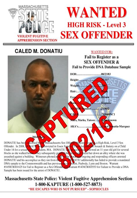 5th Mass Most Wanted Sex Offender Arrested In Attleboro