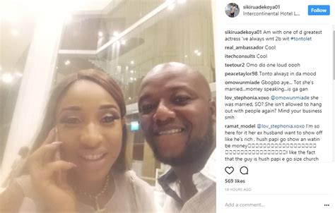 tonto dikeh hangs out with hushpuppi according to this instagram user blackberrybabes blog