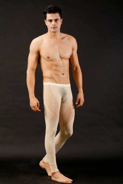 1 Sexy Mens Gauze Soft Underwear Inner Long Pants Sheer In Fashion M L