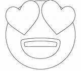 Emoji Eyes Heart Coloring Pages Getcolorings Getdrawings sketch template