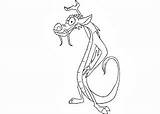 Coloring Pages Mushu Dress Getcolorings sketch template