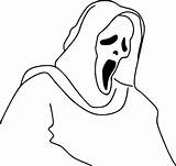 Ghost Ghostface Druku Kolorowanka śmierć Picpng Nietoperz Haunt Similars Kolorowanki Duch Phantom Pixabay Kisscc0 sketch template