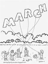 March Coloring Pages Month Kids Madness Color Sheets Colouring Months Print Printable Adron Mr Getcolorings Choose Board Challenge sketch template