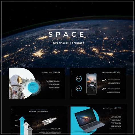 space powerpoint template google  space theme