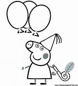 Peppa Pig Coloring Pages Piggy Drawing Birthday Colouring Printable Miss Color Kids George Guinea Pdf Da Getcolorings Find Realistic Getdrawings sketch template