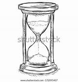 Drawing Timer Sand Line Template sketch template