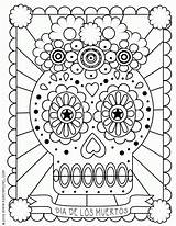 Coloring Muertos sketch template