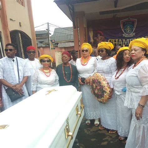 ernest obi buries his mother in anambra state photos celebrities nigeria