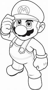 Coloring Mario Pages Character Printable Kids Print Colouring Super Bros Popular Online sketch template