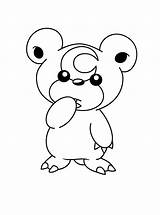 Pokemon Kleurplaten Teddiursa Kleurplaat Pancham Coloriages Animaatjes Template Seite Précédent sketch template