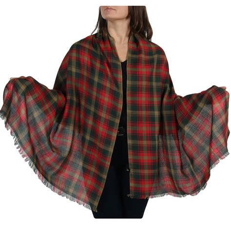 tartan pashmina shawl wrap maple leaf york shawls
