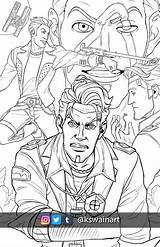 Handsome Jack Lineart Always Poster Dude Forget Face Long Comments Borderlands2 sketch template