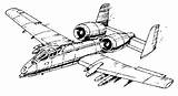 Thunderbolt Warthog Fairchild Dmva sketch template