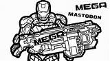 Nerf Guns Iron Kolorowanki Dzieci Bestcoloringpagesforkids sketch template
