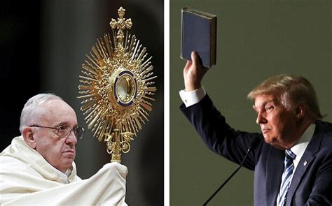 pope franciss comments  donald trumps christianity spark jokes  twitter