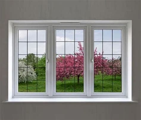 white  grey upvc casement fixed window  rs pieces  vazhakkala id