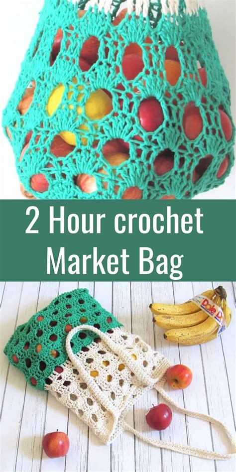 crochet market bag  pattern  hour market bag   crochet
