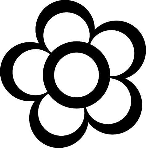 flower daisy shape  vector graphic  pixabay