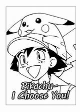 Ash Coloring Ketchum Library Clipart Drawings Easy Pikachu sketch template