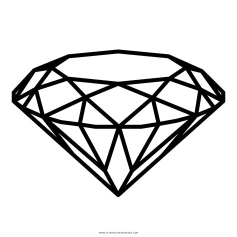 diamond coloring page ultra coloring pages