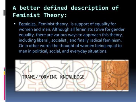ppt a better defined description of feminist theory powerpoint
