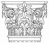 Capitello Corinzio Capitelli Tempio Capitel Capitell Scarica Edatlas sketch template