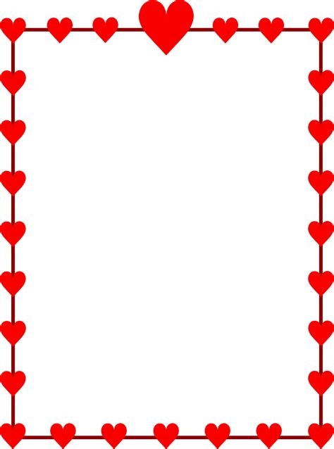 clipart heart border   cliparts  images  clipground