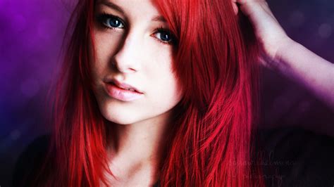 girl red hair blue eyes inspiring picture on