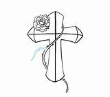 Cross Rose Easy Easydrawingguides sketch template