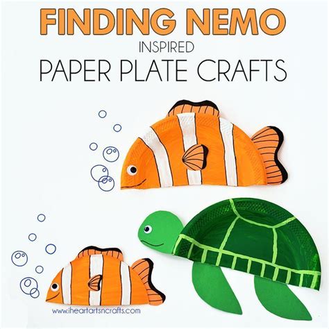 finding nemo inspired paper plate crafts paper plate crafts nemo crafts  kids plate crafts