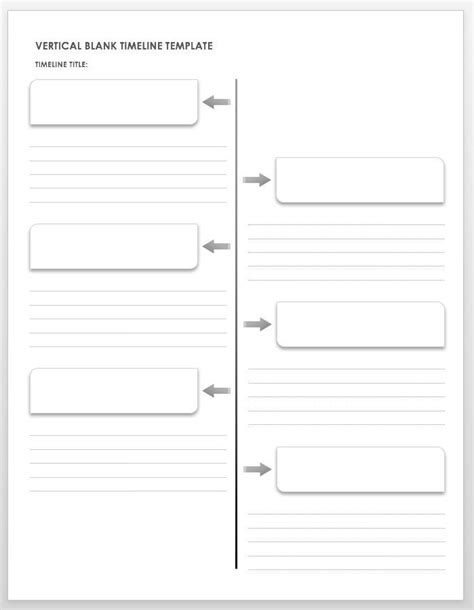 blank timeline templates smartsheet personal timeline history