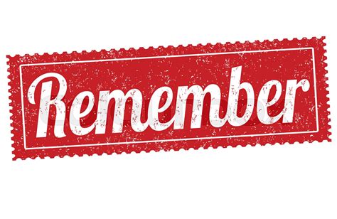remember sign  stamp stock vector colourbox