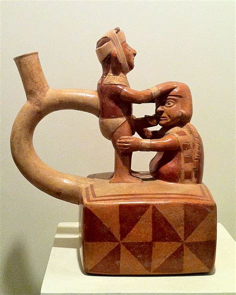 Moche Erotic Statuary Displaying A Couple About To