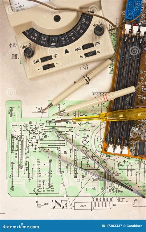 multimeter  wiring diagram stock image image  construction ideas