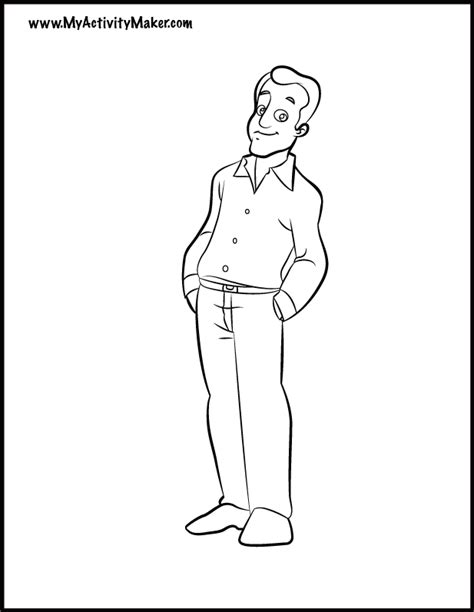 father coloring page getcoloringpagescom