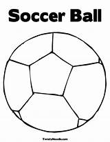Coloring Ball Soccer Printable Pages Sports Template Popular sketch template
