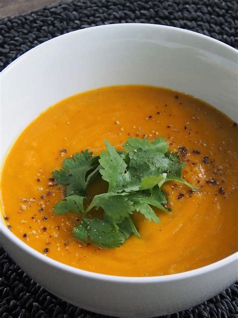 thai style pumpkin soup  coconut  red lentils healthy home cafe