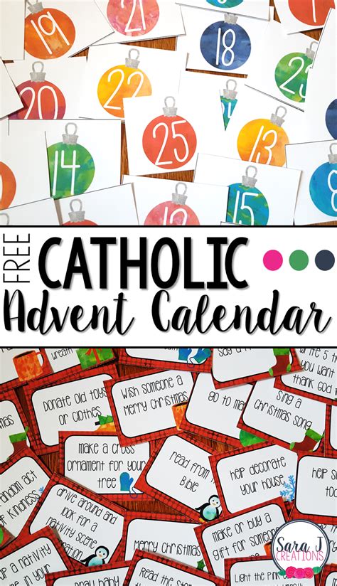 catholic advent calendar sara  creations
