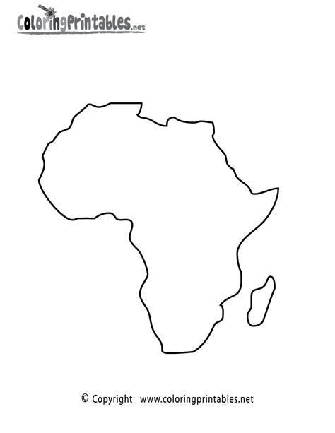continent  africa coloring page coloring home