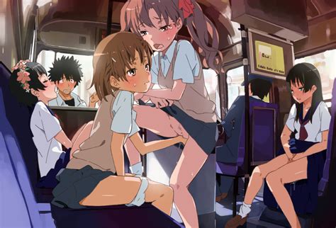 misaka mikoto shirai kuroko kamijou touma saten ruiko and uiharu