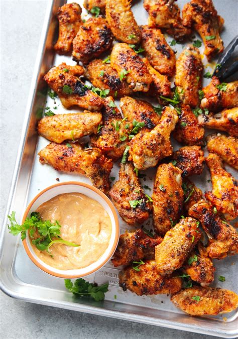 dry rubbed oven baked chicken wings garden   kitchen