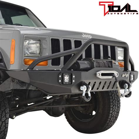 front    gray jeep    road bumper mounted