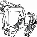 Coloring Excavator Pages Bulldozer Equipment Loader Construction Front End Farm Drawing Crane Color Clipart Heavy Truck Printable Good Kids John sketch template
