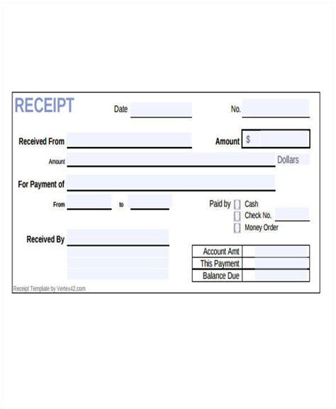 payment receipt templates  google docs ms word pages hot