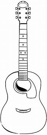 Guitar Outline Acoustic Instruments Cake Music Template Kids Guitars Templates Coloring Sheets Printable Wpclipart Adults Pages Clef Treble Drawing Background sketch template