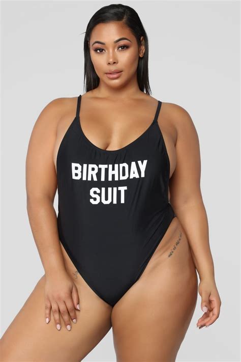 Birthday Suit Swimsuit Black Birthday Suit Swimsuit Plus Swimwear
