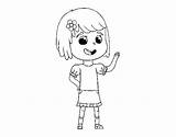 Nice Girl Coloring Coloringcrew sketch template