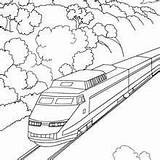 Train Coloring Pages Mountain Landscape Speed Printable High Rail Travelling Maglev Drawing Coloriage Dessin Color Need Getcolorings Le Getdrawings Souris sketch template
