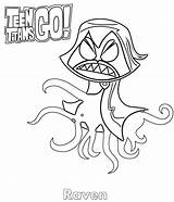 Titans Teen Go Coloring Raven Pages Demon Printable Girl Angry Print Info Xcolorings Wonder sketch template