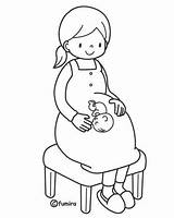 Pregnant Coloring Pages Woman Printables Printable Coal Color Kids Para Colorear Embarazada Pregnancy Getdrawings Getcolorings Coloringbook4kids Print Mama Sheets Template sketch template